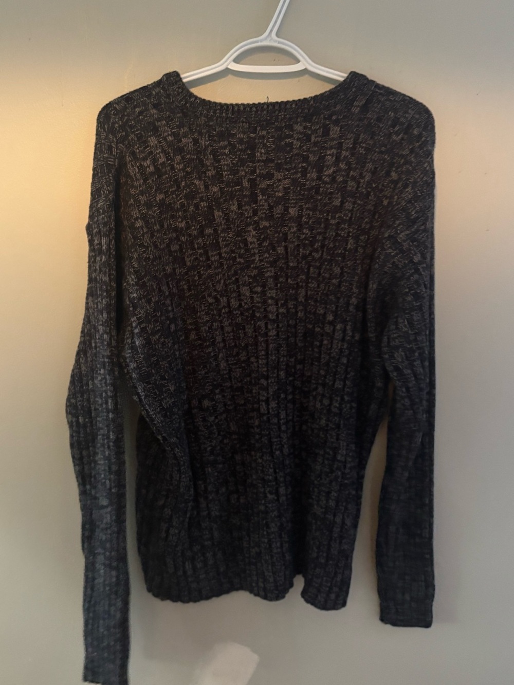 Vintage Club Monaco Cotton Grandma Cottagecore Chunky Sweater XL Black - Picture 6 of 6